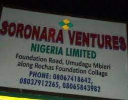 Soronara Ventures, Owerri