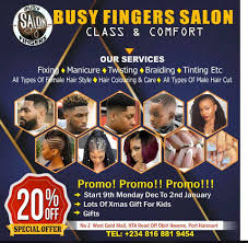 BusyFingers unisex Salon
