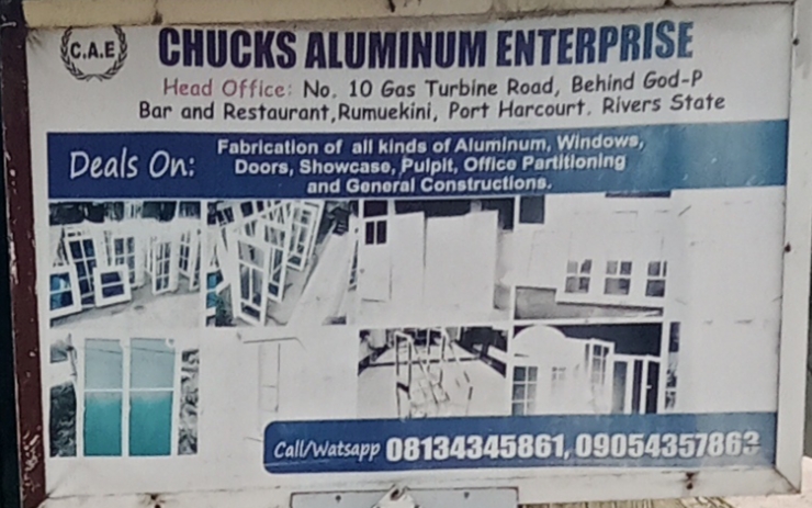CHUCKS ALUMINUM ENTERPRISES