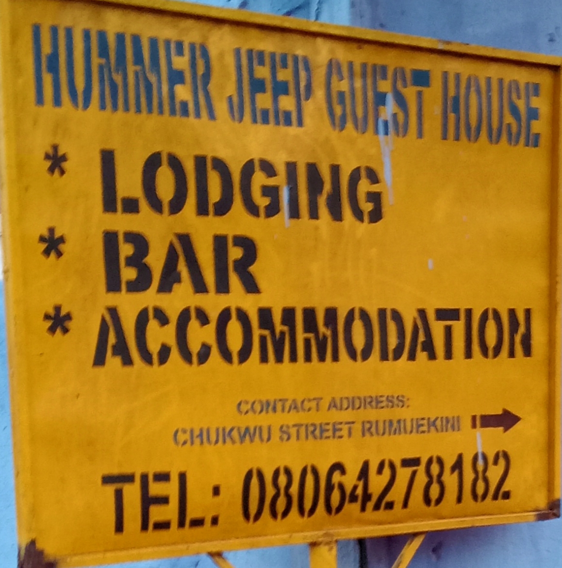 HUMMER JEEP GUEST HOUSE